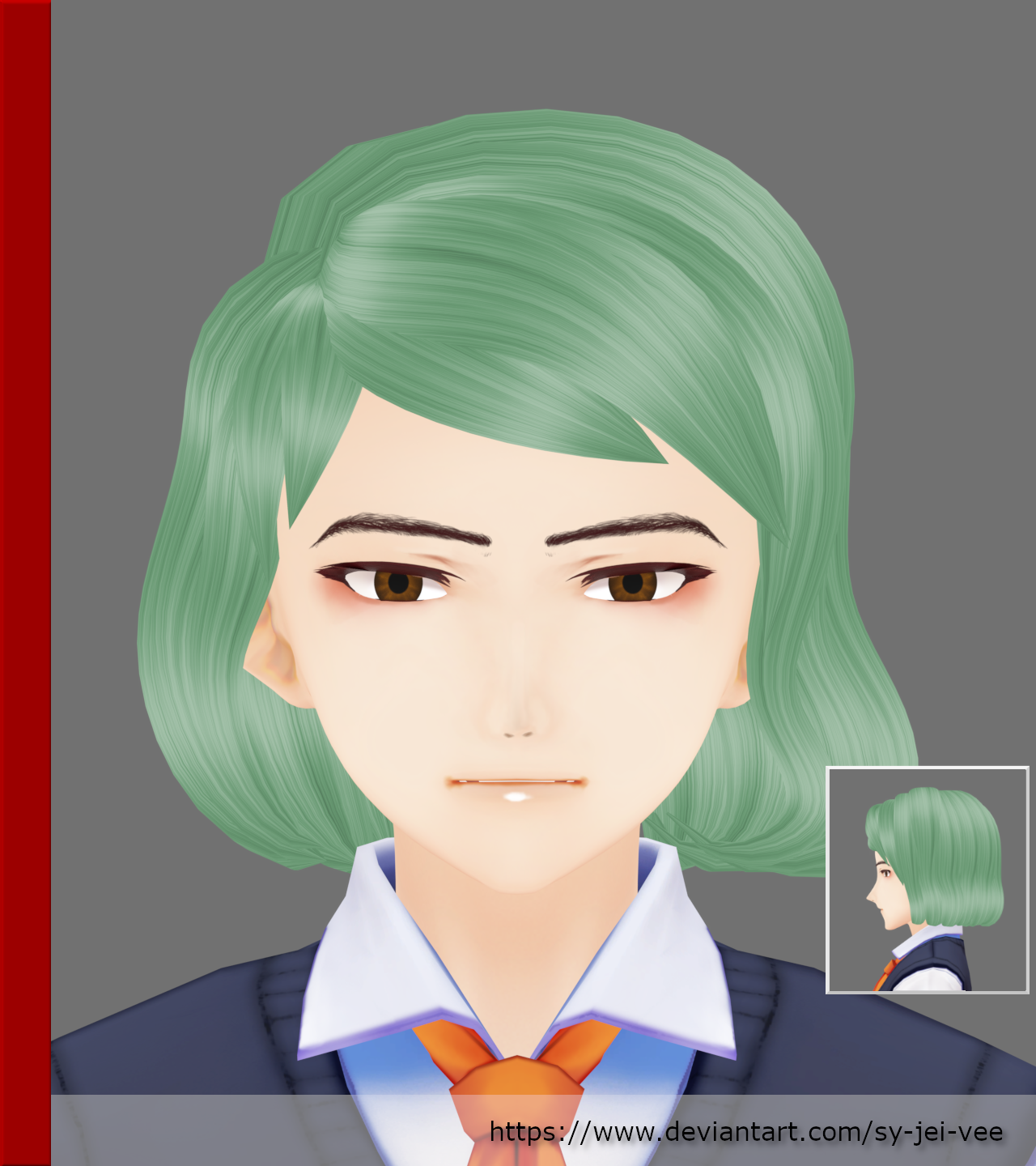 MMD - His Hair 06 by Sy-Jei-Vee on DeviantArt