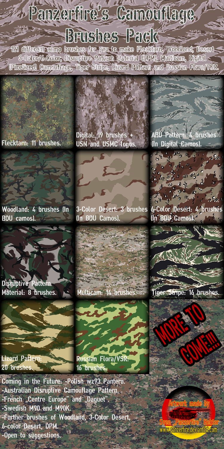 Panzerfire's camo pack (Legacy Pack)