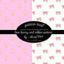 love bunny and ribbon pattern