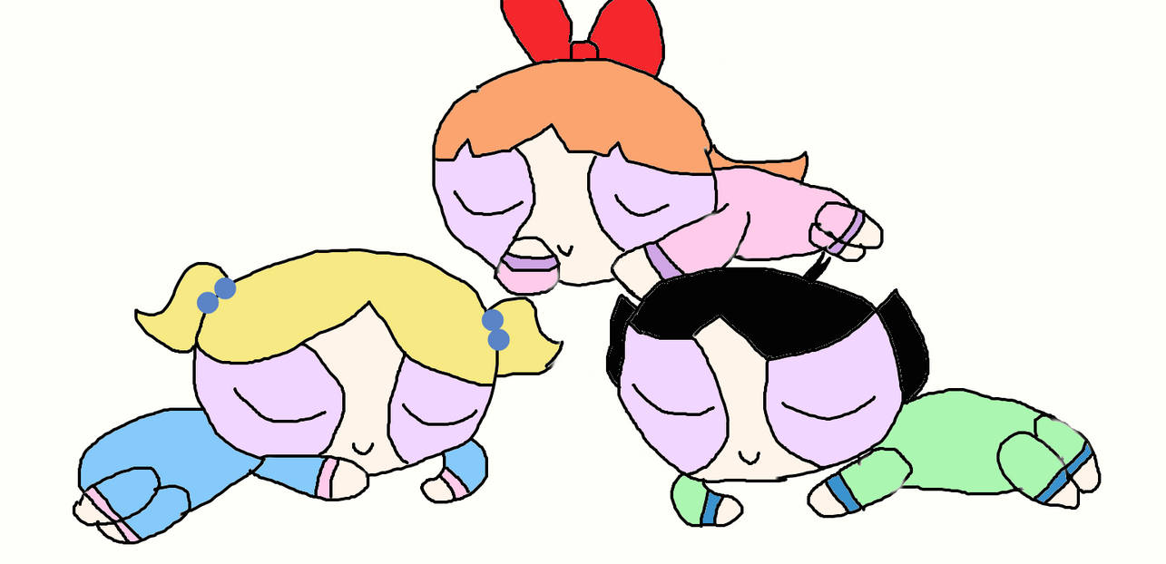 Powerpuff Girls Sleeping by RainbowUnicornAllie on DeviantArt