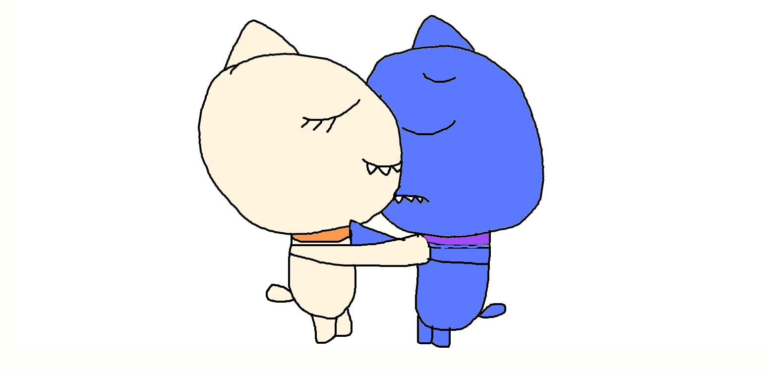 Seliciasticks Hugging Sad Uglydog by RainbowUnicornAllie on DeviantArt