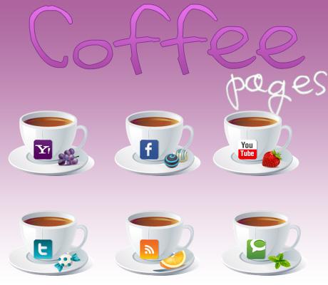 Coffe pages Icons