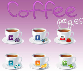 Coffe pages Icons by alenet21tutos