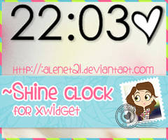 Shine Clock for xwidget