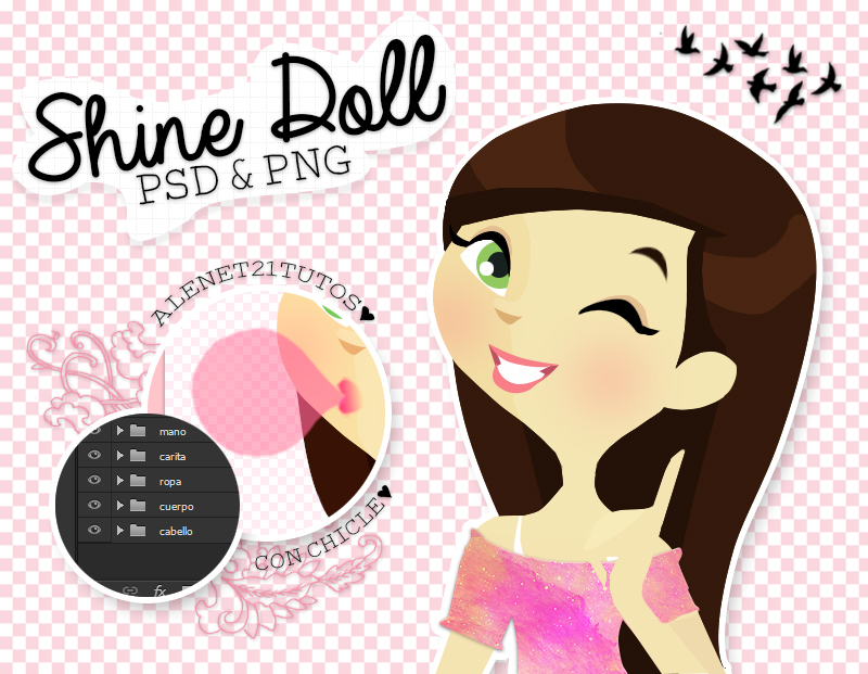 Shine Doll {.psd y .png}