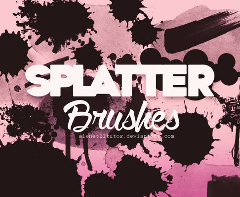 Splatter Brushes {Alenet21tutos}