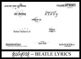 goodybag - Beatles Lyrics Text