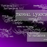 Tribal lyrics, text brushes