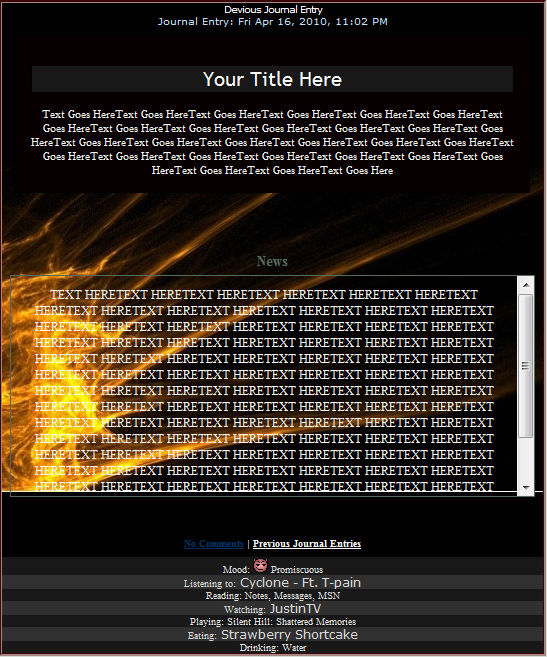 .The Flames Journal CSS. by Lurker89 on DeviantArt