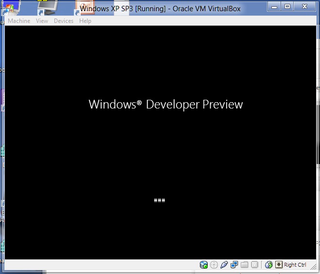 Windows Developer Preview Boot Screen for XP