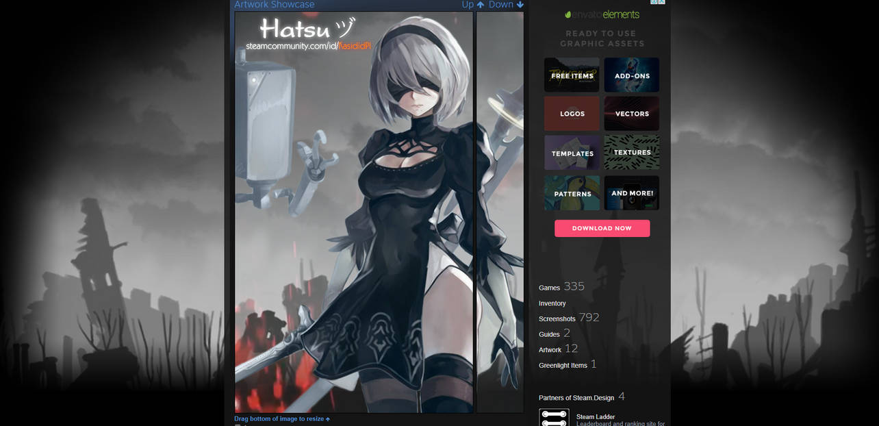 Steam Artwork Yorha No 2 Type B Animated By Xaridar On Deviantart