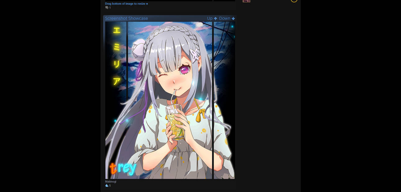 Animated Screenshot Showcase Emilia Re Zero By Xaridar On Deviantart Click the thumbnail of the screenshot that you want to share. animated screenshot showcase emilia