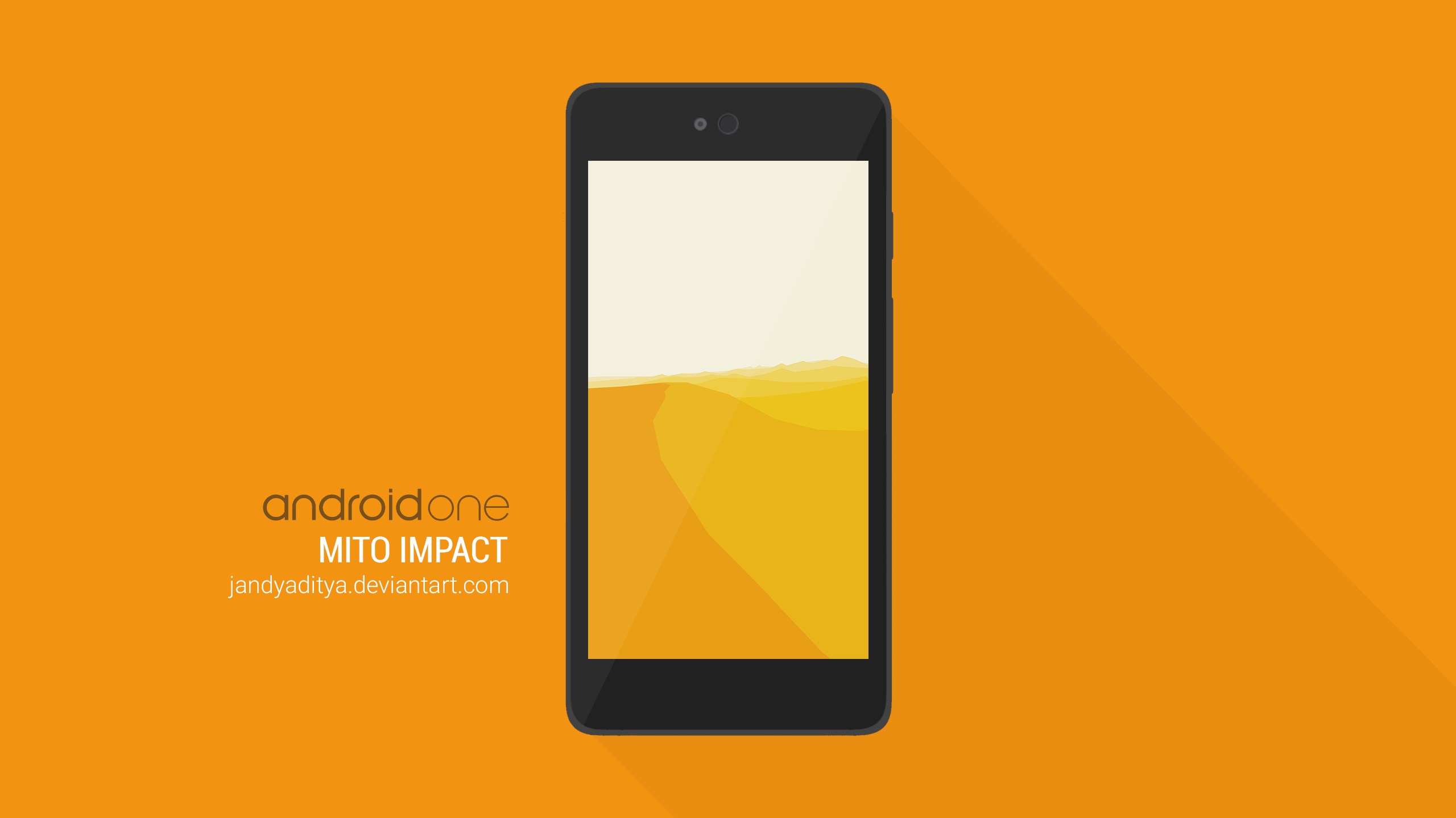 Mito Impact | Android One | PSD Flat Design Mockup