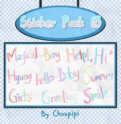 Sticker Pack #05 by Chuupipi