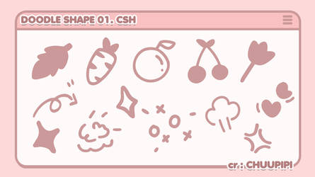 DOODLE SHAPE O1 ( by CHUUPIPI )