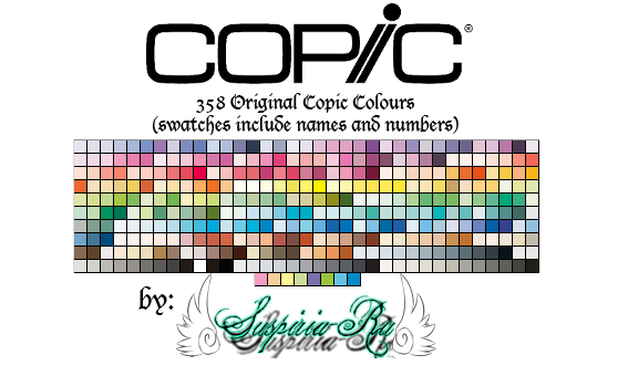 Copic Marker - 358 Swatches