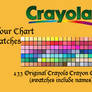 Crayola Crayons - 133 Swatches