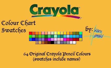 Crayola Pencils - 64 Swatches