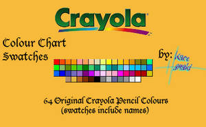 Crayola Pencils - 64 Swatches