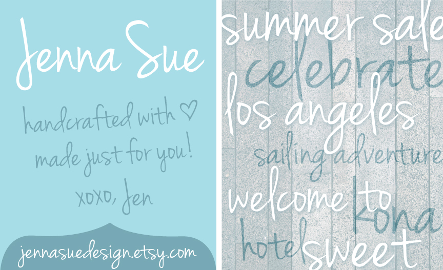 Jenna Sue - A handwritten font