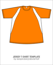 Jersey T-shirt Template