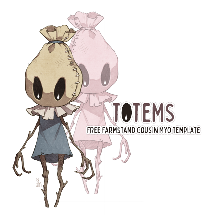 TOTEMS - Free Farmstand Cousin MYO Template! by rejamrejam on DeviantArt