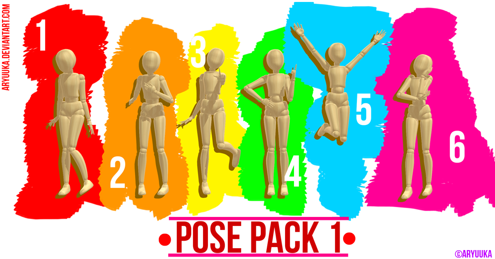 MMD Pose Pack 1 by Aryuuka on DeviantArt