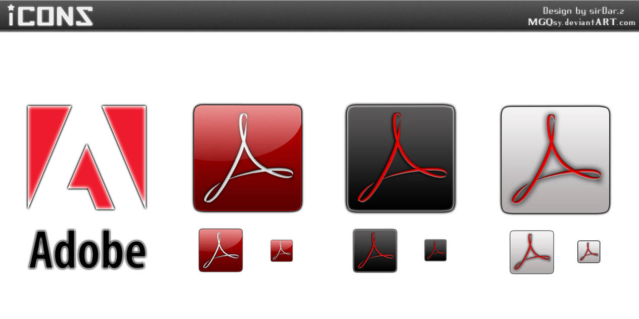 Adobe Acrobat Reader Icons By Mgqsy On Deviantart