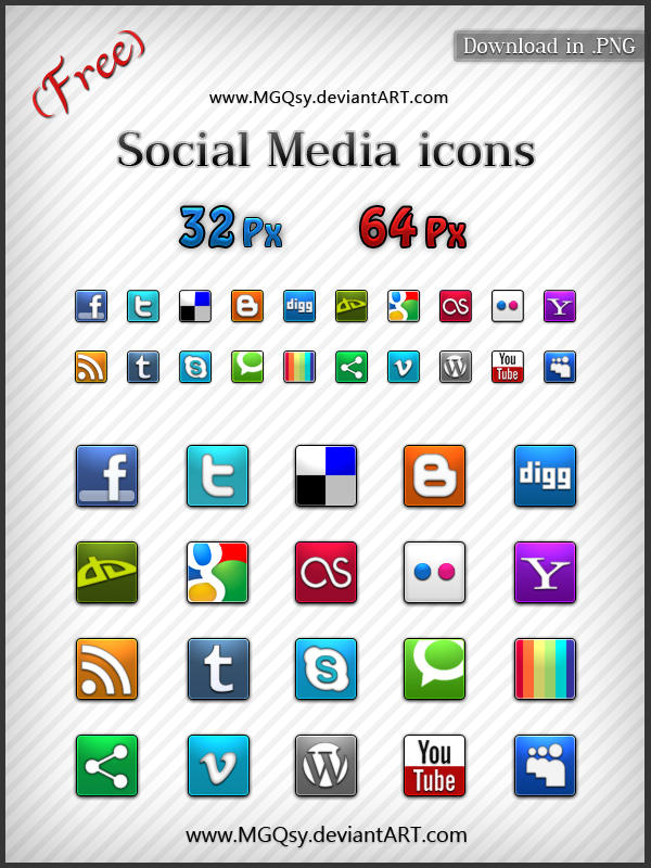 Free Social Media icons