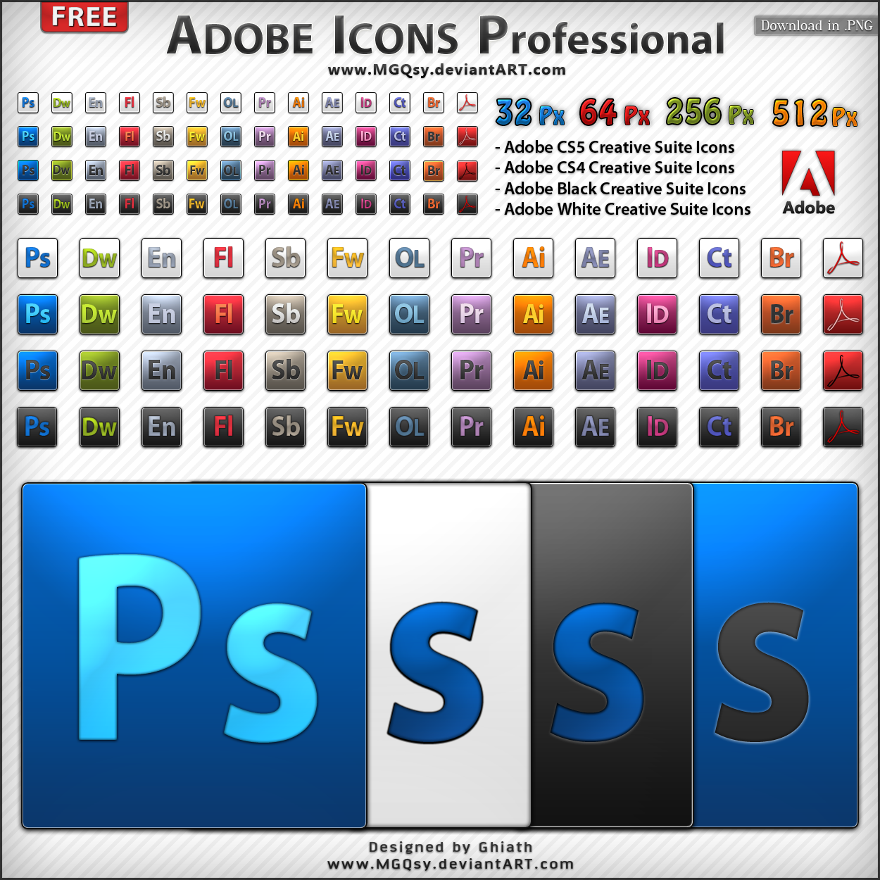 Adobe Icons  Professional