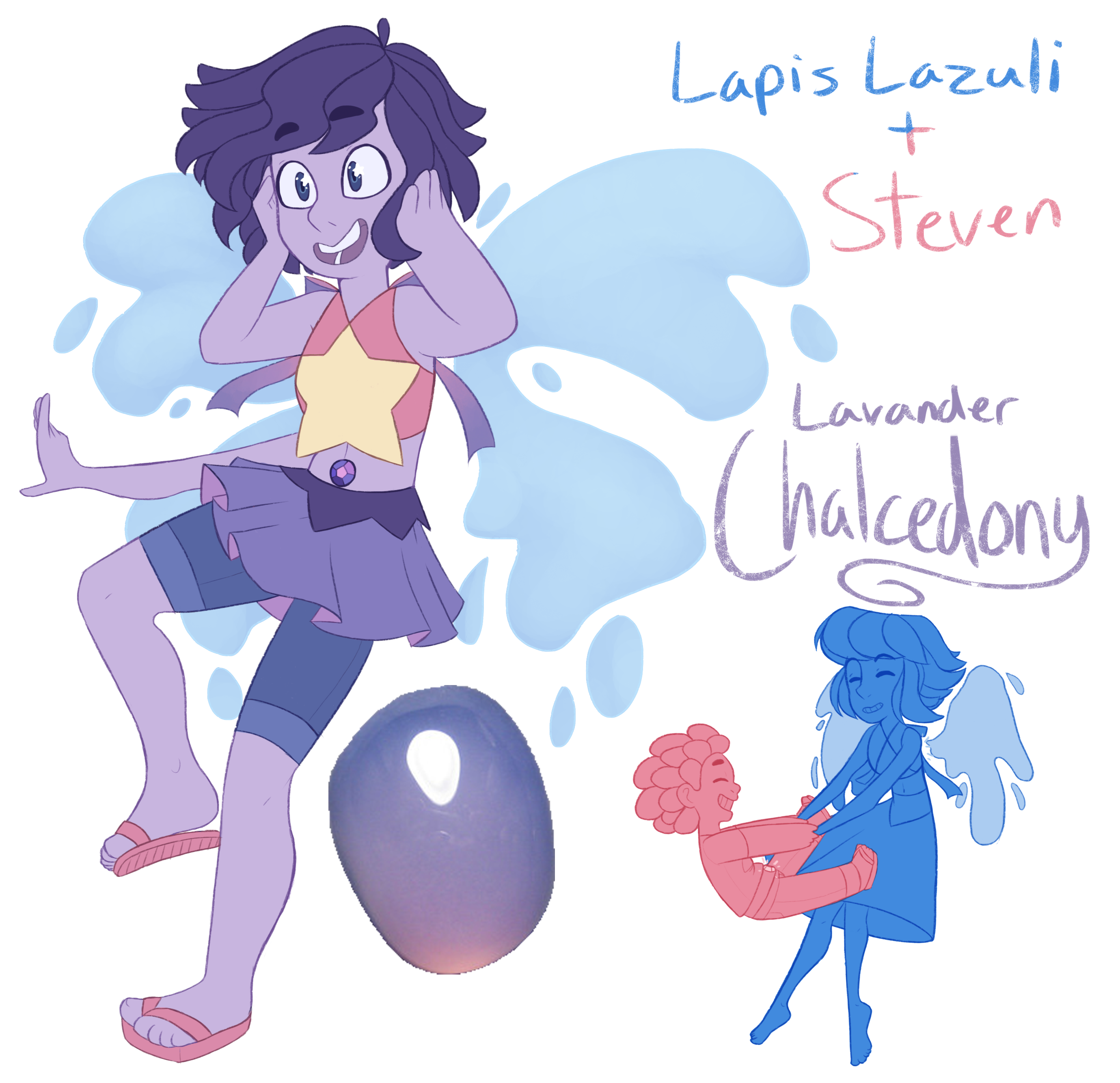 FT - (Steven/Lapis) Lavander Chalcedony by TheZodiacLord on DeviantArt