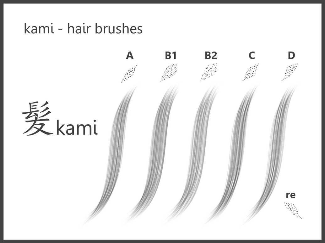 kami_#Hair Brushes_for GIMP