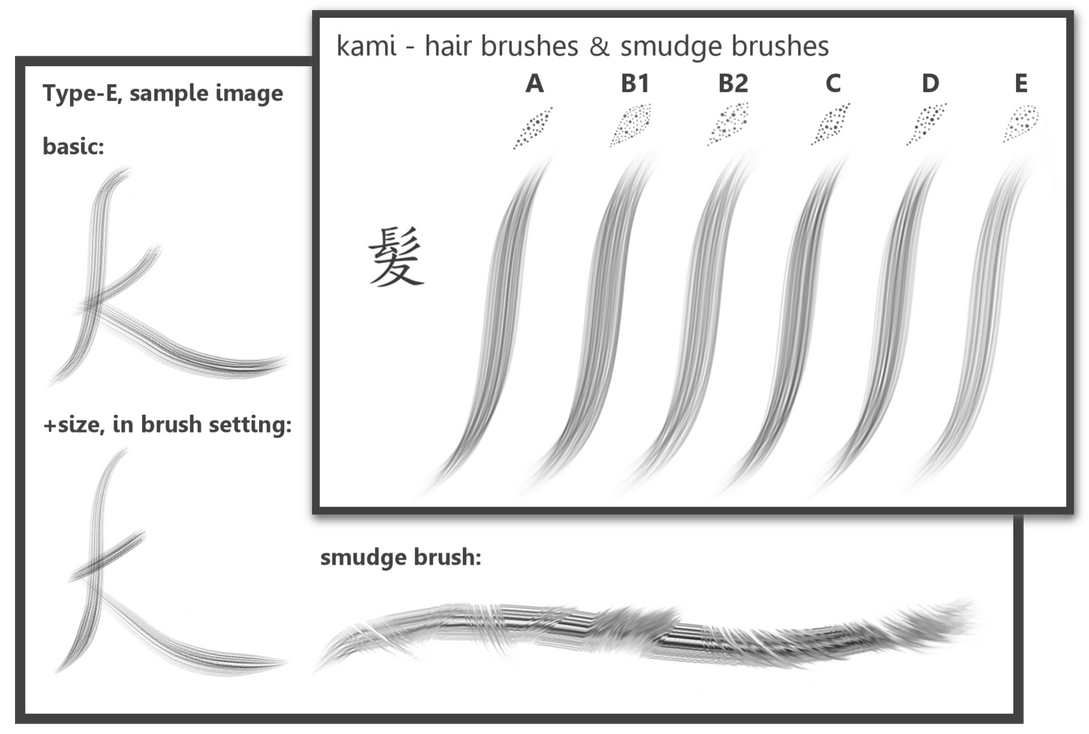 kami_#Hair and Smudge Brushes_for Krita