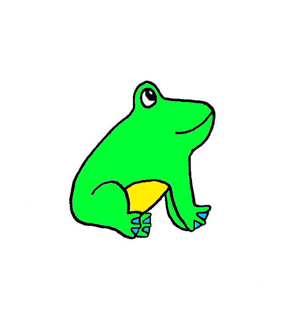 Green frog by Mysteryguy21 on DeviantArt
