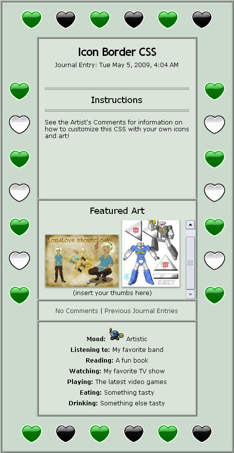 Customizable Icon Border CSS by Jeysie on DeviantArt