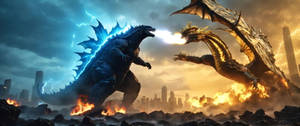 Godzilla and King Ghidorah 