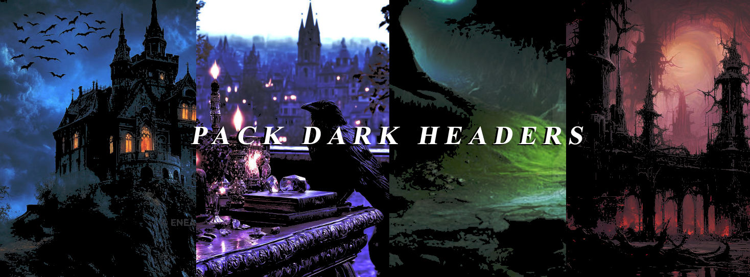 Pack Dark Headers by bekah44 on DeviantArt