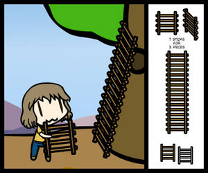(Walfas/Prop) Minecraft Ladder