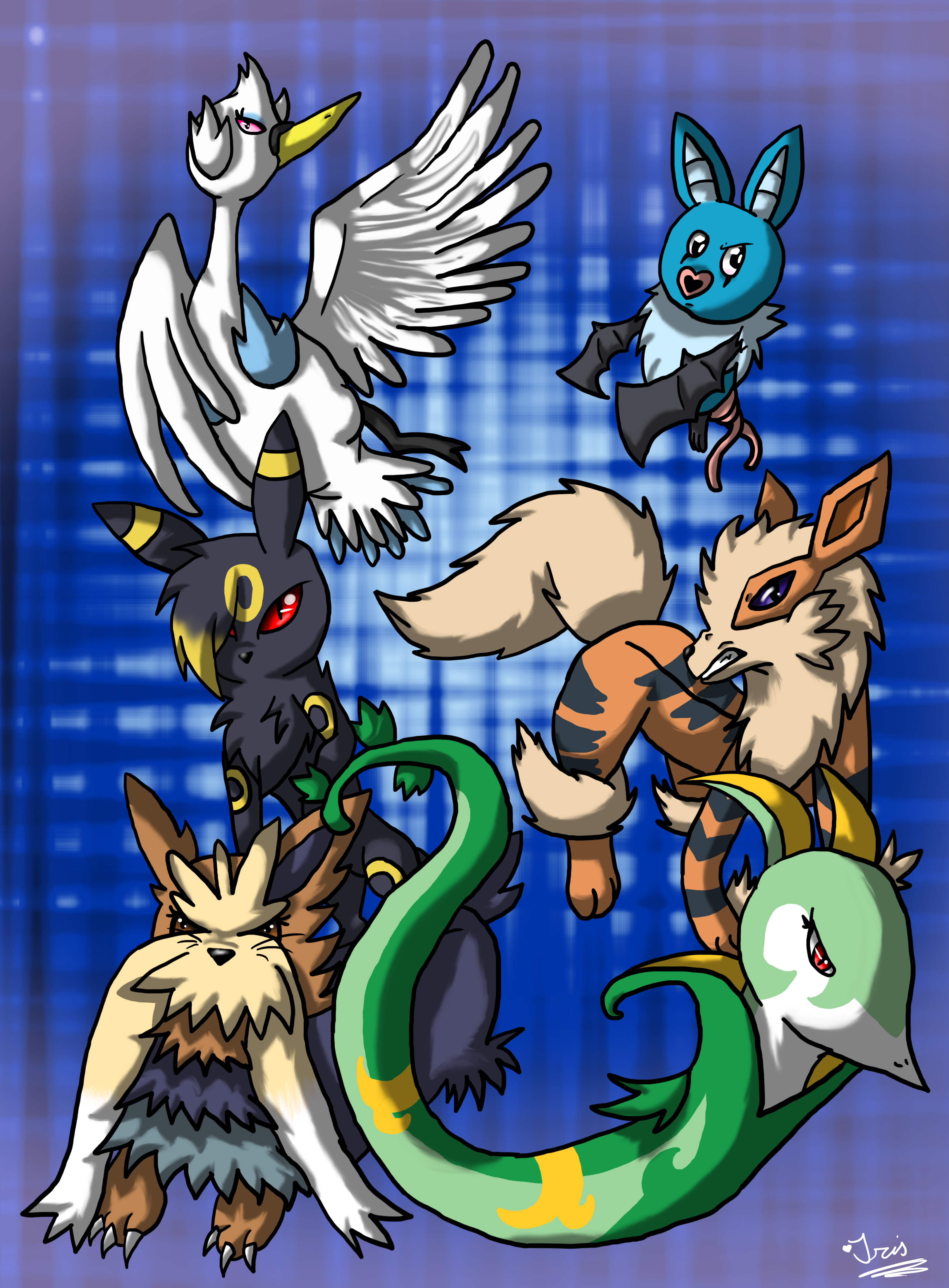 Dream pokemon White 2 team by Iristhehedgie on DeviantArt