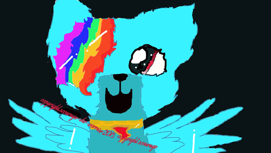 Rainbow wolf by Scourage-The-Worrior on DeviantArt
