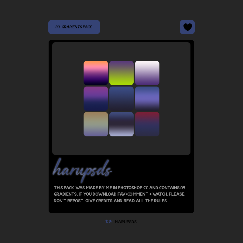gradients pack 03 - harupsds by harupsds on DeviantArt