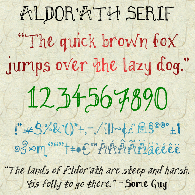 Aldor'ath Serif Font