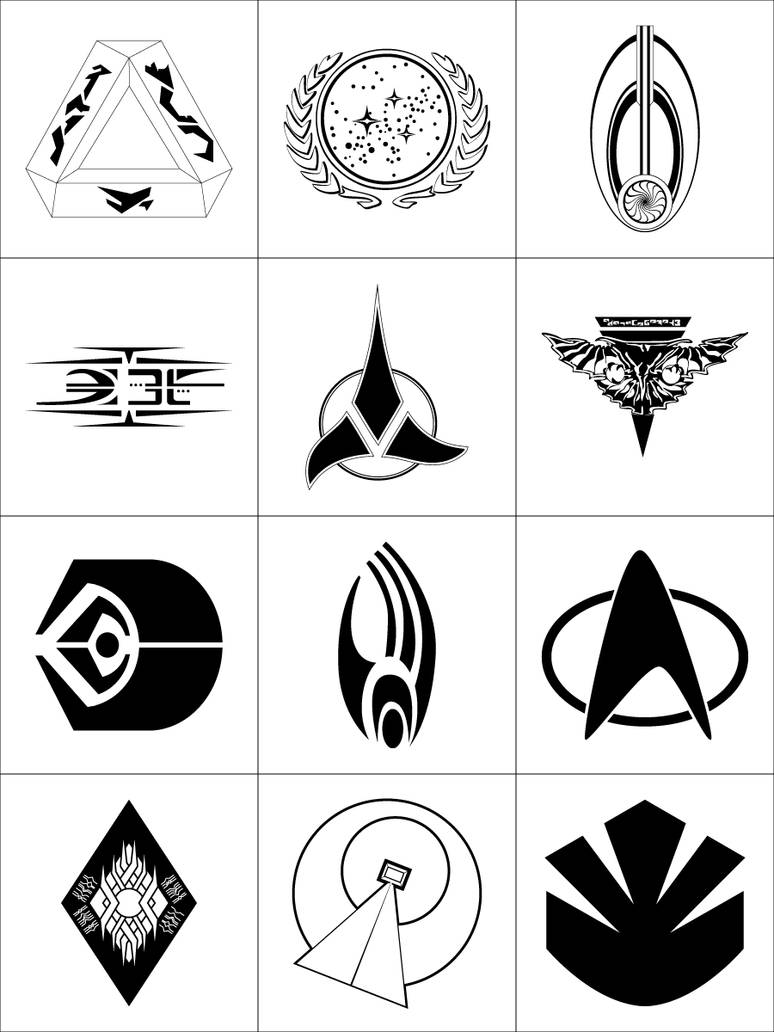 Star Trek Symbols By Dridgett On Deviantart