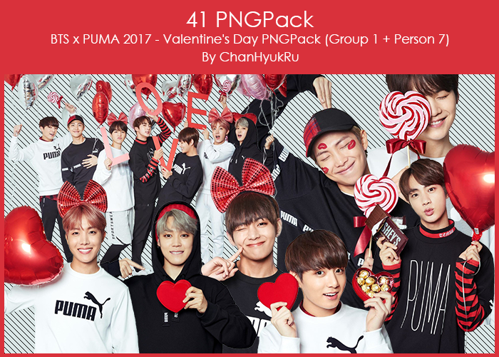 41 / BTS x PUMA 2017 - Valentine's Day PNGPack by ChanHyukRu on DeviantArt