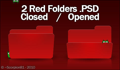 2 Folders -close+open- .PSD