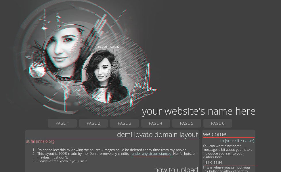 Demi Lovato Domain Layout 2