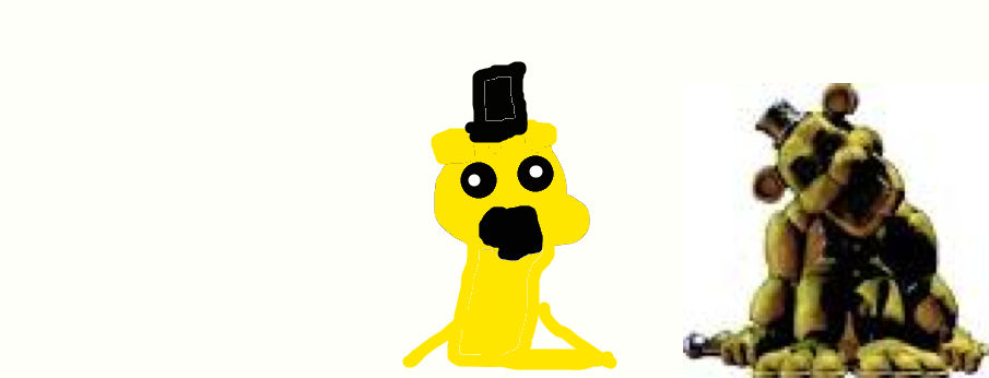 My Attempt To Draw Golden Freddy By Bobfaz On Deviantart