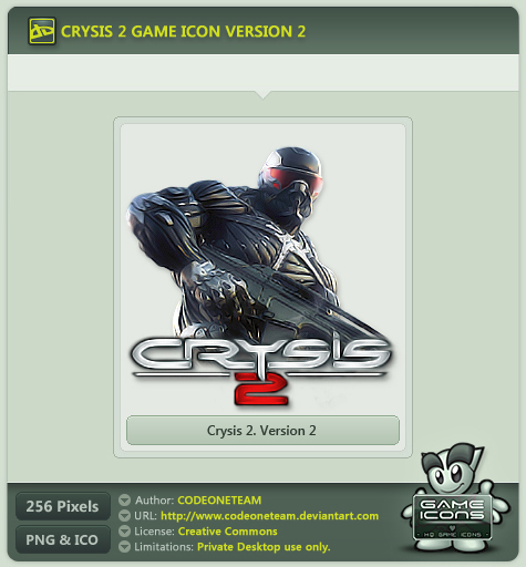Crysis 2 Icon v2 by CODEONETEAM on DeviantArt