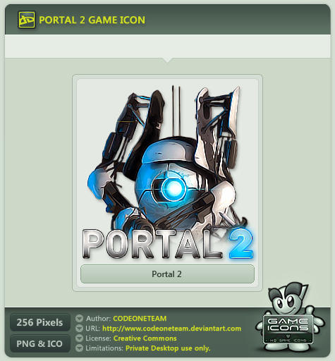 Portal 2 Icon by CODEONETEAM on DeviantArt