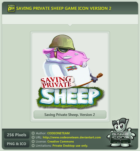 Saving Private Sheep Icon v2